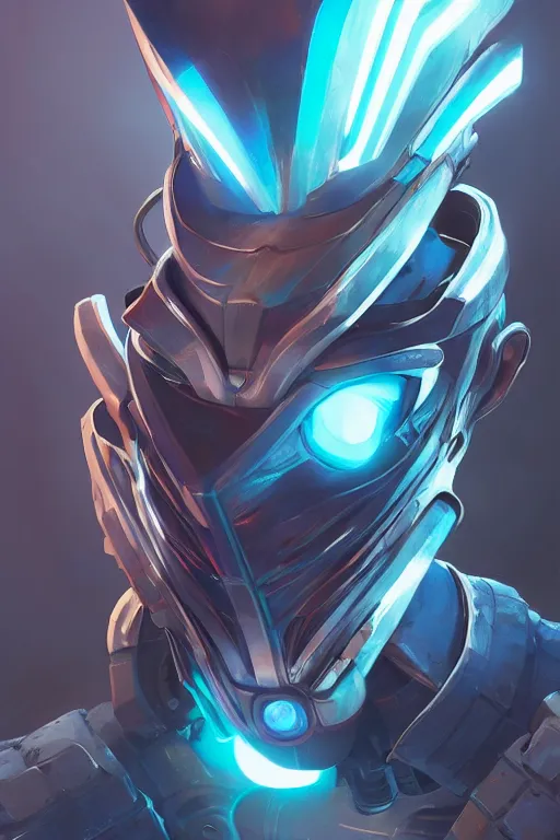 Image similar to epic mask helmet robot ninja portrait stylized as fornite style game design fanart by concept artist gervasio canda, behance hd by jesper ejsing, by rhads, makoto shinkai and lois van baarle, ilya kuvshinov, rossdraws global illumination radiating a glowing aura global illumination ray tracing hdr render in unreal engine 5