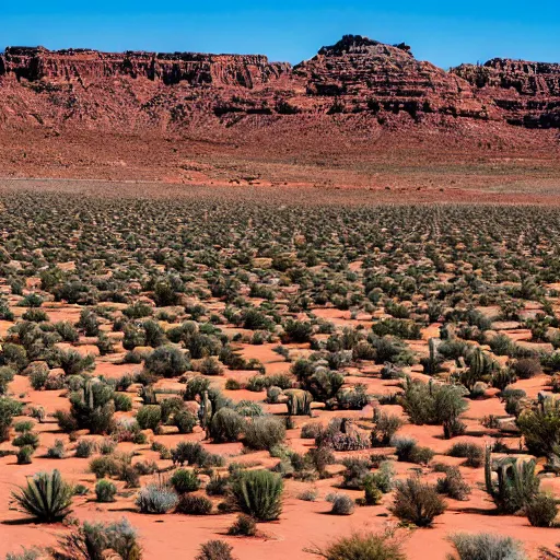 Image similar to a where's waldo scene in the arizona desert