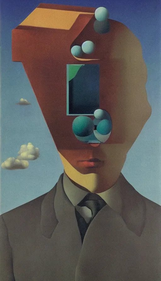 Image similar to mysterious paranoia, maddening knowledge, forbidden information, strange weirdness, 3 d colors, uncomfortable atmosphere by rene magritte and salvadore dali