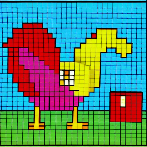 Prompt: chicken nugget pixel art