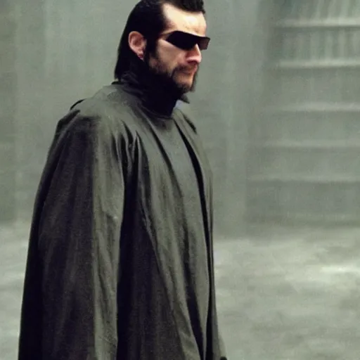 Image similar to John Calvin as Neo in the Matrix