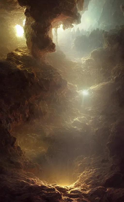 Image similar to the birth of life, sharp focus, intricate, elegant, digital painting, artstation, matte, highly detailed, concept art, illustration, volumetric lighting, bokeh light, art by greg olsen and liz lemon swindle