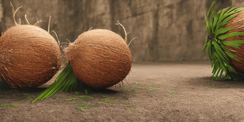 Prompt: now, the coconut root, to tell you the truth,, silly, ultra realistic, unreal engine 5, depth of field, bokeh, octane render, 8 k hd,