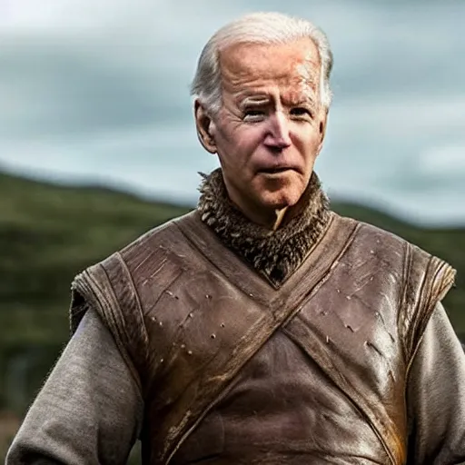 Image similar to Joe Biden in Vikings very detailed 4K quality Super Realistic