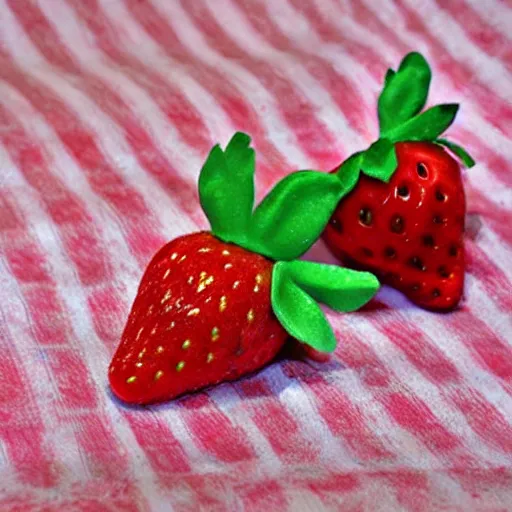 Image similar to adorable strawberry critter