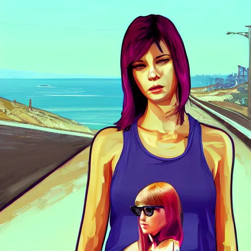 Image similar to Lisa Manoban in GTA V Art Cover