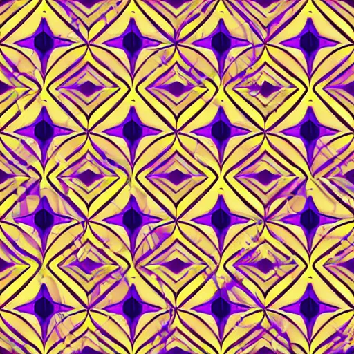Prompt: geometrical pattern with gradient, lines and circles, intricate and beautiful , purple and orange tones, design