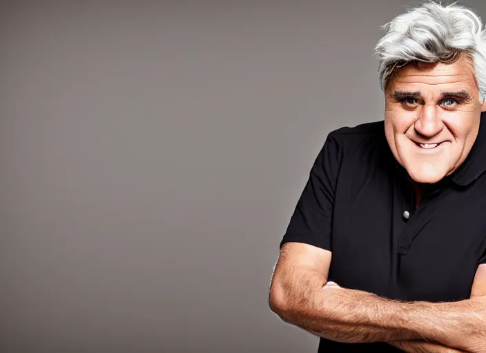 Prompt: photo still of jay leno!!!!!!!! at age 4 6 years old 4 6 years of age!!!!!!!! dirty and homeless, 8 k, 8 5 mm f 1. 8, studio lighting, rim light, right side key light