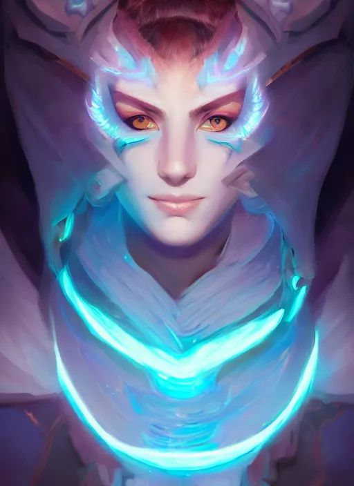 Prompt: glowwave portrait of pusge from dota 2, au naturel, hyper detailed, digital art, trending in artstation, cinematic lighting, studio quality, smooth render, unreal engine 5 rendered, octane rendered, art style by klimt and nixeu and ian sprigger and wlop and krenz cushart.