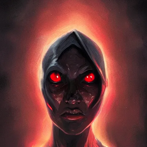 Prompt: portrait of a woman by greg rutkowski, young sith knight darth talon, red and black skin, star wars expanded universe, wearing black robes, she is about 2 0 years old, highly detailed portrait, digital painting, artstation, concept art, smooth, sharp foccus ilustration, artstation hq