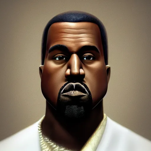 Image similar to hyperrealistic image of ( kanye west ) conway twitty, stunning 3 d render inspired by istvan sandorfi & greg rutkowski & banksy, perfect facial symmetry, dim volumetric cinematic lighting, 8 k octane comprehensive render, extremely mega hyper - detailed and lifelike attributes & atmosphere, intricate, realistic flesh texture, masterpiece, artstation, stunning,