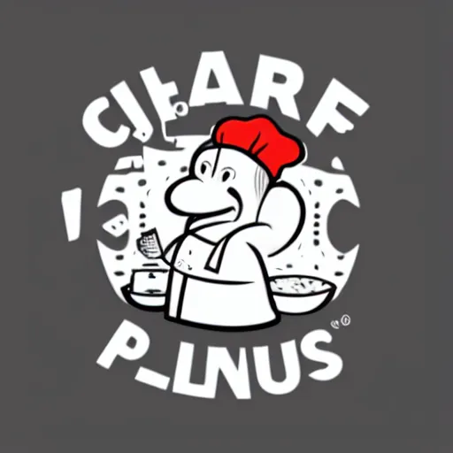 Image similar to chef platypus, logo style