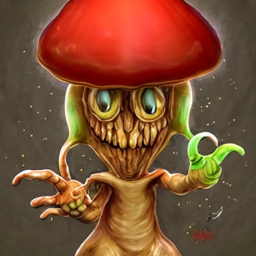 Prompt: Mushroom demon