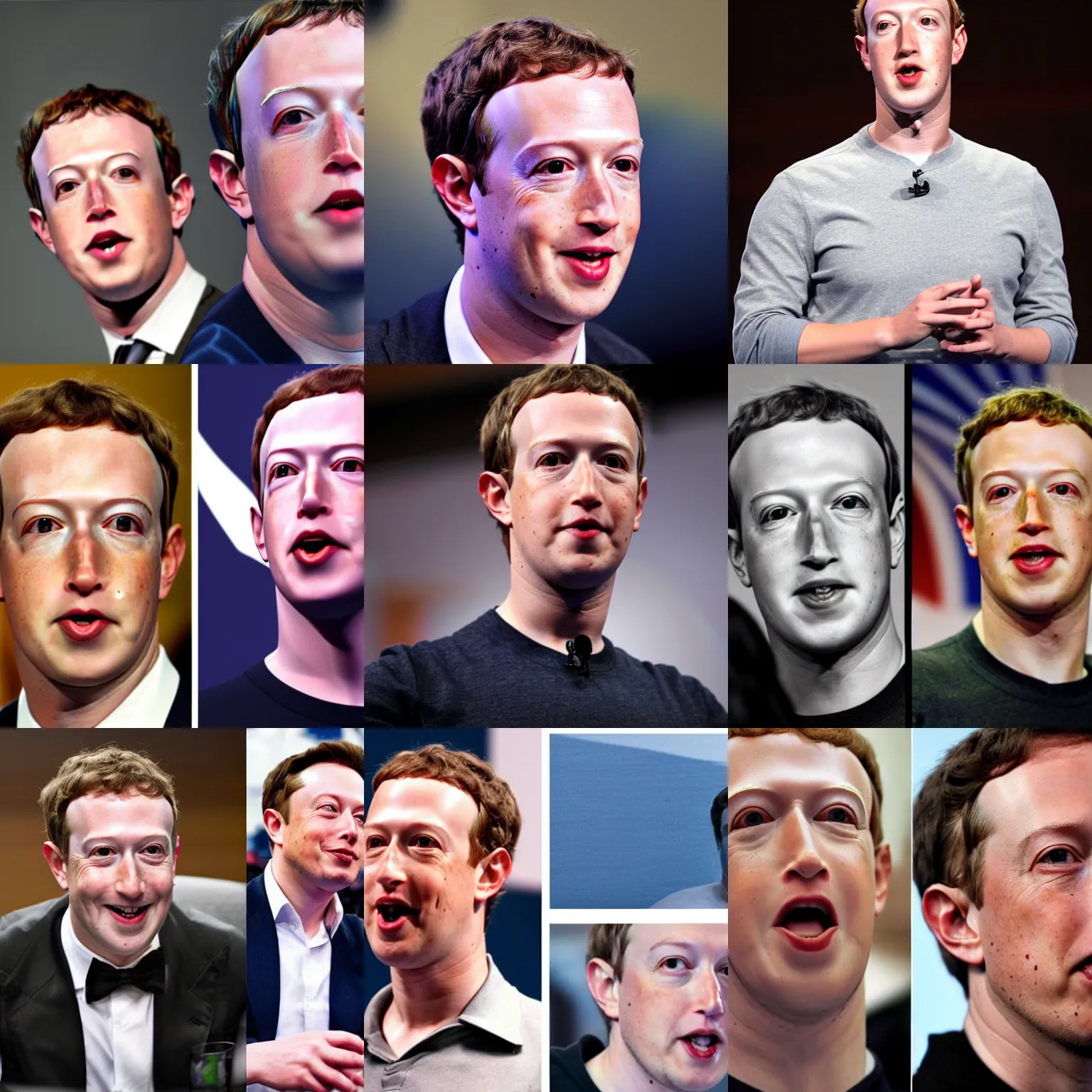 Prompt: a combination of mark zuckerberg and elon musk