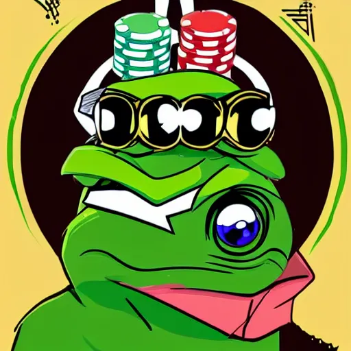 Prompt: pepe as casino dealer, gambling, casino, detailed, artstation