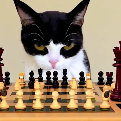 Prompt: how to teach a cat to play chess, youtube tutorial