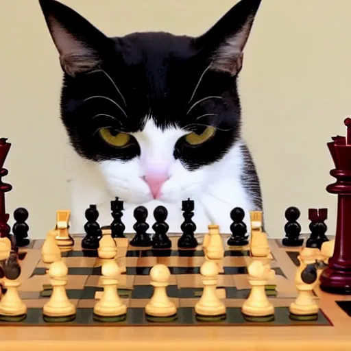 Open world chess with cats