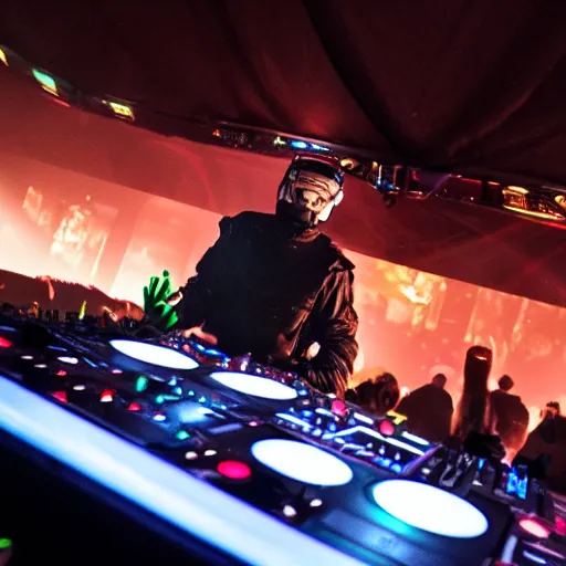 Image similar to halo on the dj decks