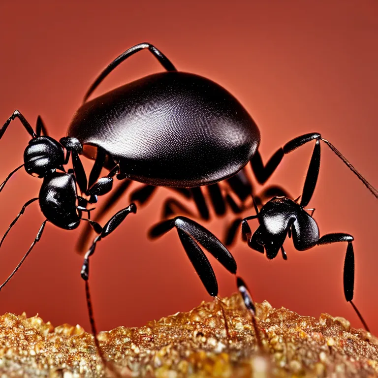 Image similar to macro photograph of a soldier ant, 180mm sigma lens, extremely hyperdetailed, epic composition, masterpiece