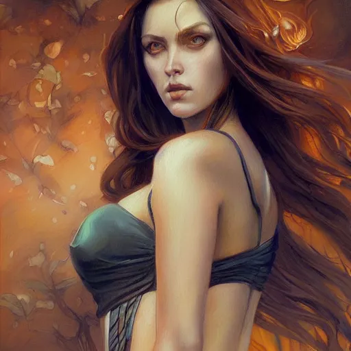 Image similar to a painting in the style of charlie bowater, and in the style of donato giancola, and in the style of sasha vinogradova. smooth, sharp focus, semi - realism.