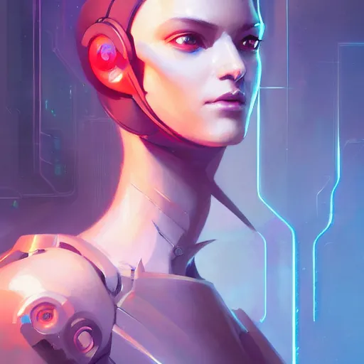 Image similar to a portrait of a beautiful cybernetic hacker, cyberpunk concept art by pete mohrbacher and wlop and artgerm and josan gonzales, digital art, highly detailed, intricate, sci-fi, sharp focus, Trending on Artstation HQ, deviantart, unreal engine 5, 4K UHD image