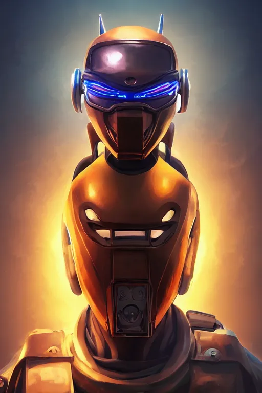 Image similar to epic mask helmet robot ninja portrait stylized as fornite style game design fanart by concept artist gervasio canda, behance hd by jesper ejsing, by rhads, makoto shinkai and lois van baarle, ilya kuvshinov, rossdraws global illumination radiating a glowing aura global illumination ray tracing hdr render in unreal engine 5