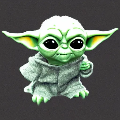 Prompt: cute isometric baby yoda