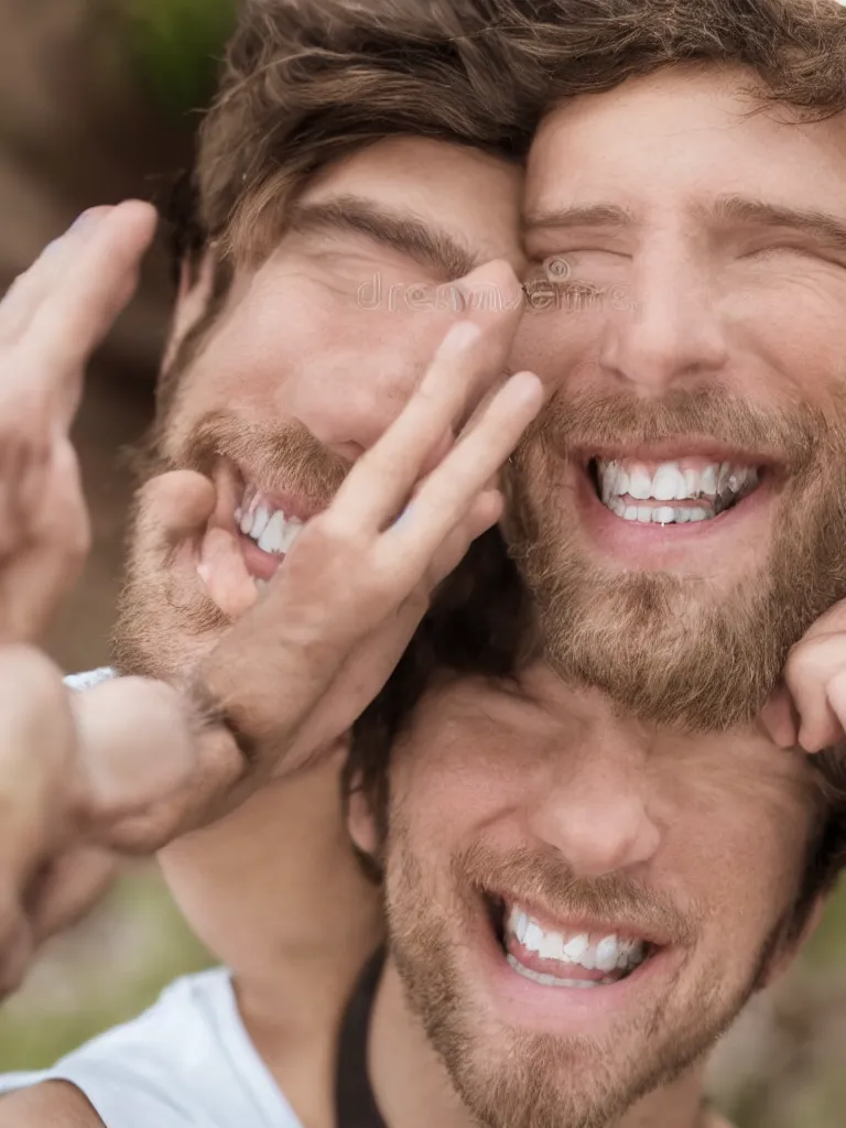 Prompt: photo of a white guy smiling, closeup, selfie, HD, stock image