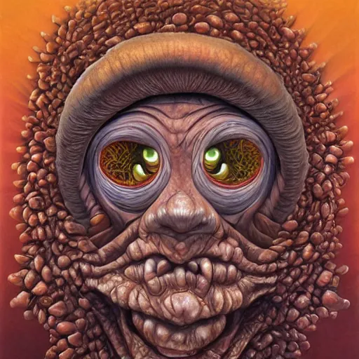 Image similar to leper messiah. by naoto hattori, hyperrealistic photorealism acrylic on canvas