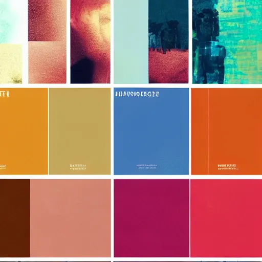 Image similar to color palette, album art, cover art, poster