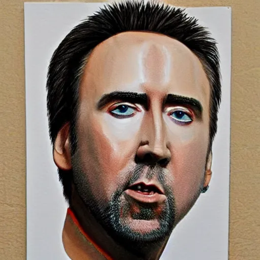 Prompt: nic cage as a furry, buff, painted portrait, highly detailed,