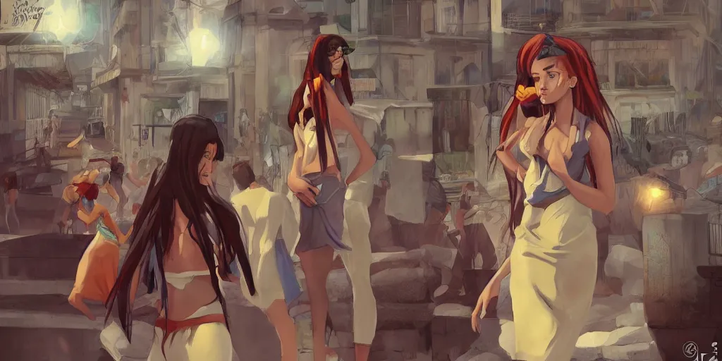 Prompt: concept art, cuban women in havana, digital anime art, good lighting, trending on artstation