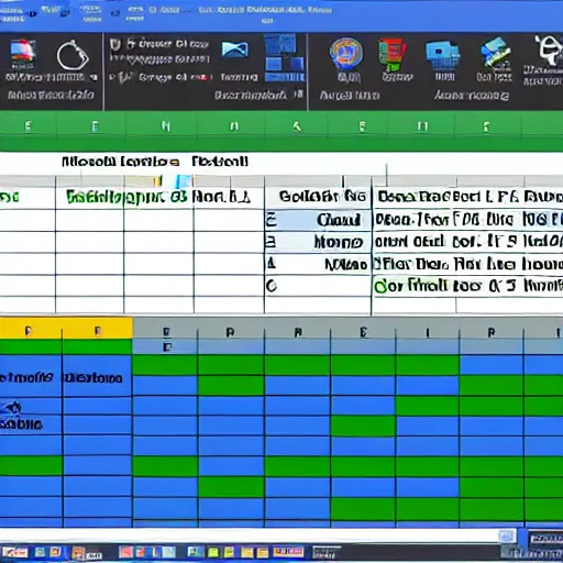 Image similar to microsoft excel program interface
