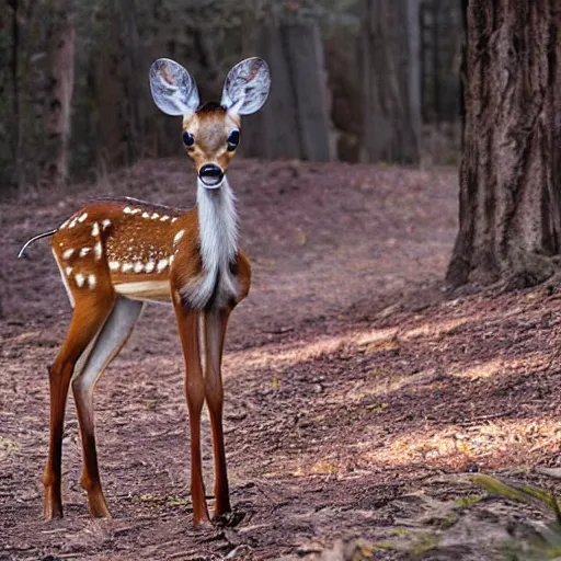 Image similar to live action bambi, 8k resolution, full HD, cinematic lighting, award winning, anatomically correct