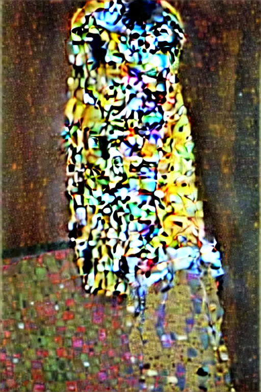 Image similar to happiness, fantasy, painting by Gustav Klimt