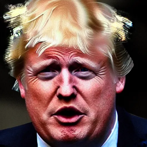 Image similar to photo of a fusion of boris johnson and donald trump