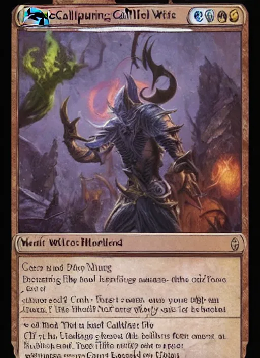 Image similar to magic the gathering card named the calling