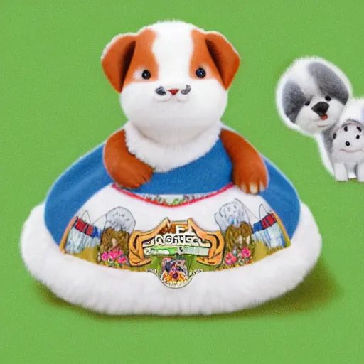 Image similar to barack obama as a calico critters