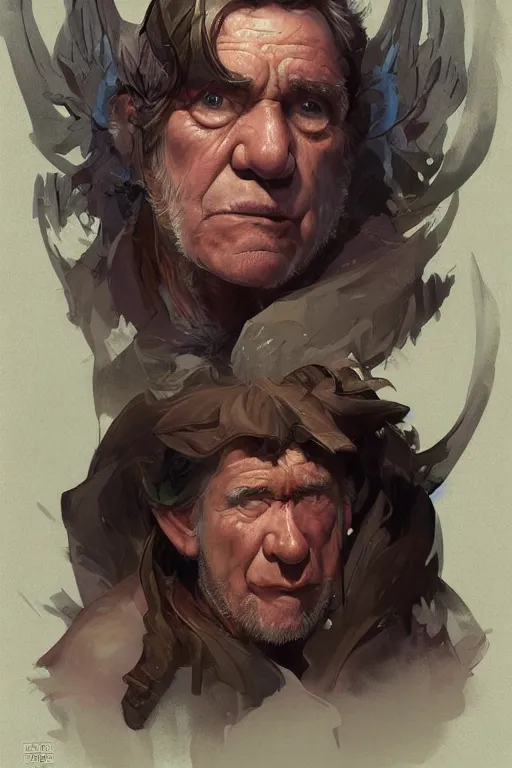 Prompt: Gordon Brown as Spok, highly detailed character in digital fantasy, painted portrait, artstation, concept art, hard focus, illustrations, works by Artgerm and Greg Rutkowski, Alphonse Mucha and Craig Mullins, James Gene, Andrey Ryabovichev, Mark Simonetti and Peter Morbacher, 16 thousand