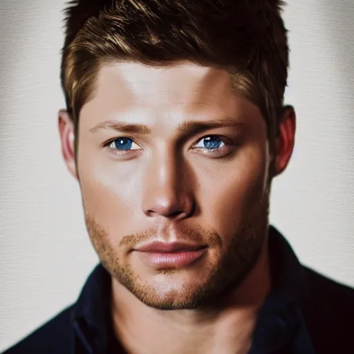 Prompt: portrait photography of jensen ackles as a Dean Winchester, 8k, detailed