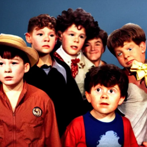 Prompt: the goonies, 1950s style