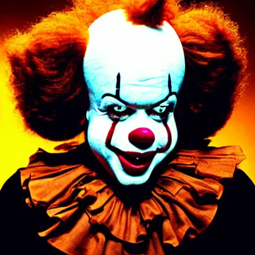 Prompt: Roland McDonald as Pennywise the clown