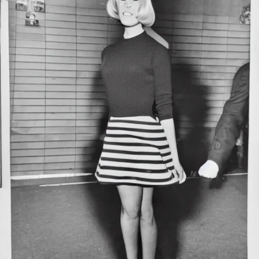 Prompt: mod woman, 6 0 s mod, fashionable mod, miniskirt, moptop, 1 9 6 0 s united kingdom, liverpool, union jack