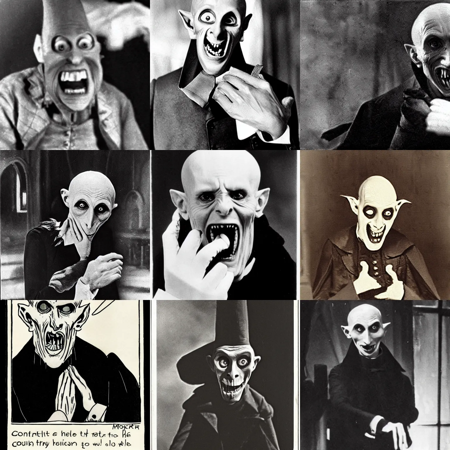 Prompt: count orlok mid - sneeze