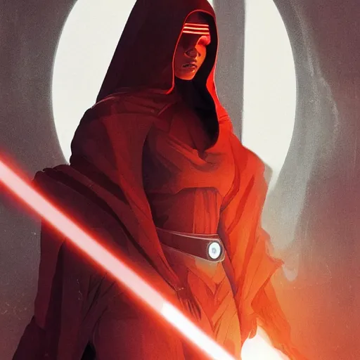 Image similar to star wars sith lord Rihanna profile picture by Greg Rutkowski, dynamic pose, intricate details, futuristic, volumetric lights, streetwear, studio ghibli, Organic Painting , Matte Painting, geometric shapes, hard edges, trending on the artstation, fantasy LUT, realistic by Sachin Teng + Martin Grip + Moebius + Patrick Gleason, smooth, sharp focus, techwear, Industrial Scifi, detailed illustration, character portrait,-C 8.5