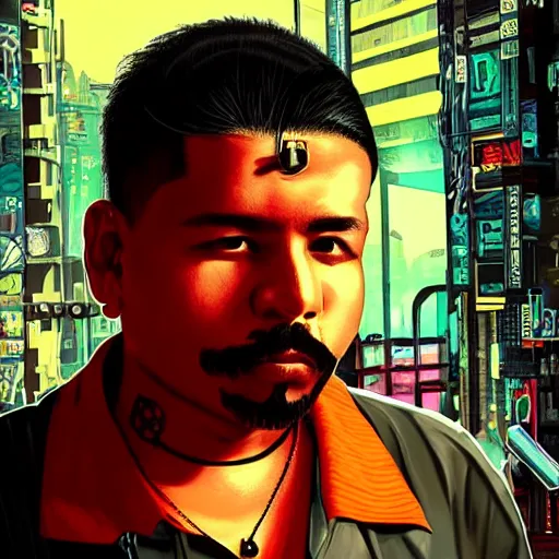 Image similar to cyberpunk cholo