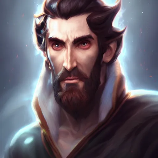 portrait of asmongold, matte painting by artgerm, | Stable Diffusion ...