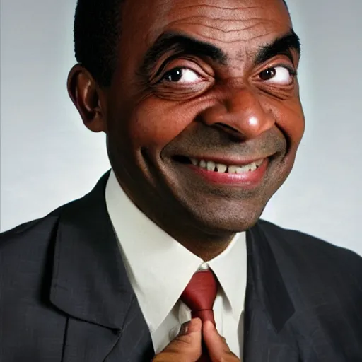 Prompt: african american mr. bean