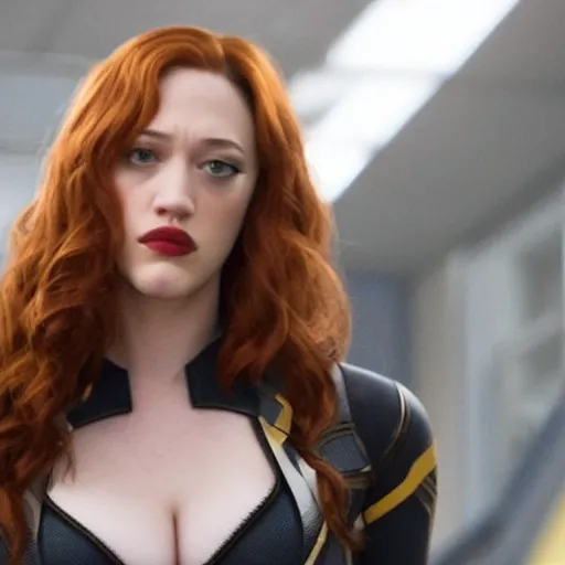 Image similar to a still of kat dennings as black widow in iron man 2 ( 2 0 1 0 )