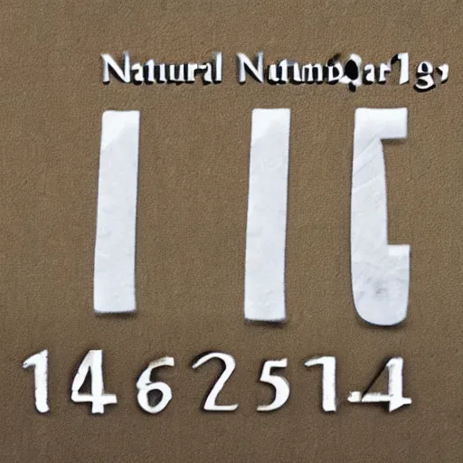 Image similar to natural numbers